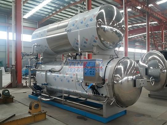 雙層水浴臥式殺菌鍋